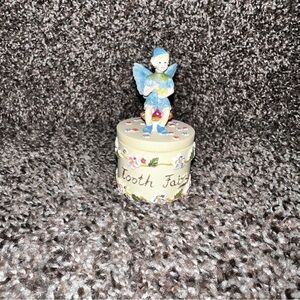 Dezine Hand Painted Tooth Fiary Trinket Keepsake Box